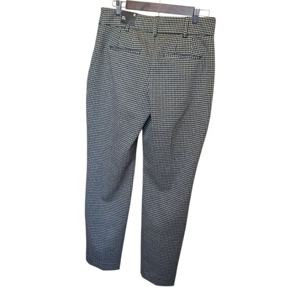 🏷️NWT - EXPRESS Ankle Midrise Houndstooth Troiuser Pant sz 8L - NWT🏷️ - Picture 3 of 7